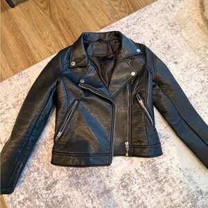 Blank NYC Black Faux Leather Moto Jacket